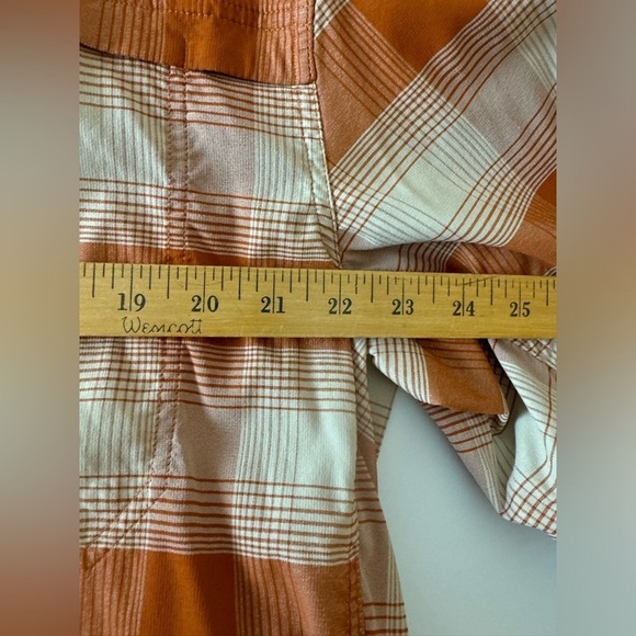 REI co-op shirt Outdoor Camp XL Orange Plaid Men’s Button Down Casual - Picture 4 of 12